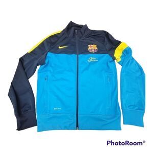 Nike Barcelona FC Soccer Football Jacket Dri-Fit Athletic Spain Men's Size S